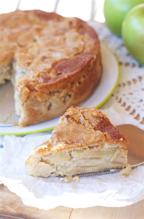 French Apple Custard Cake The Baker Chick