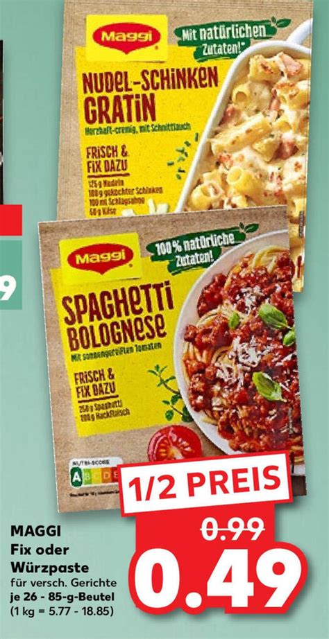 Maggi Fix oder Würzpaste 26 85 g Beutel Angebot bei Kaufland