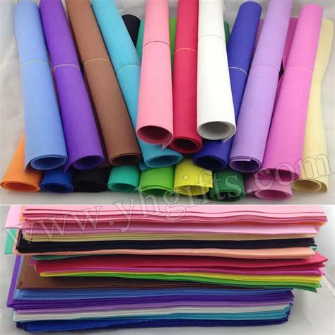 204PCS/LOT.1mm 17 color Foam sheets,Sponge paper,Punch foam,Foam crafts ...