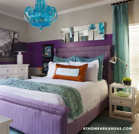 Decorating Your Bedroom with Green, Blue, and Purple