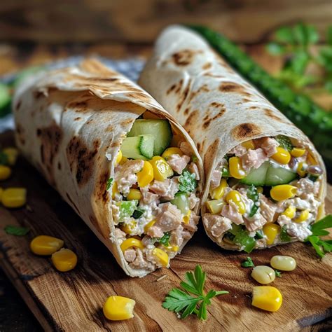 Wraps Faciles Au Thon Ma S Et Concombre Une Recette Simple Et