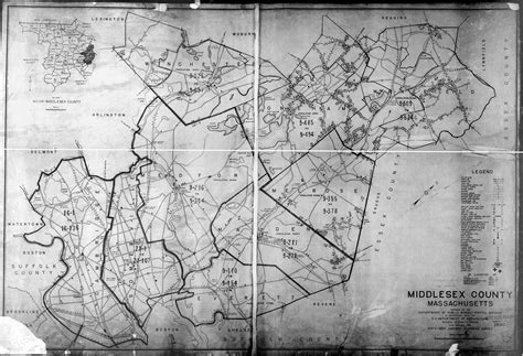 1940 Census Maps Middlesex Co Ma