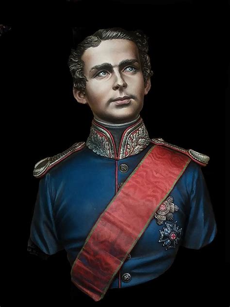 112 King Ludwig Ii Of Bavaria 19th Century Resin Model Bust Gk