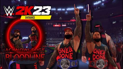 WWE 2K23 THE USOS The Bloodline Entrance Animation At EXTREME RULES PS5