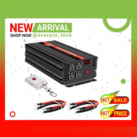 Watt Pure Sine Wave Inverter V Dc To V V Ac Hz Car