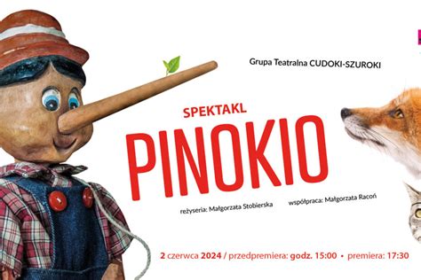 Spektakl Pinokio W Wykonaniu Grupy Teatralnej Cudoki Szuroki Nowy