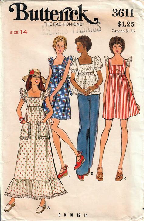 S Butterick Uncut Vintage Sewing Pattern Misses Etsy Retro