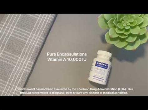 Pure Encapsulations Vitamin A 10 000 IU 120 Softgel Capsules YouTube