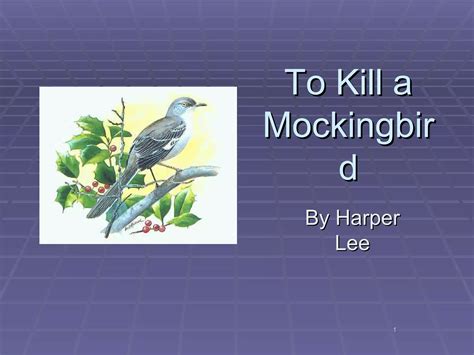 To kill a mockingbird | PPT