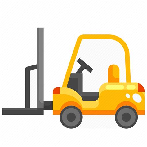 Fork Forklift Industry Lift Transport Truck Vehicle Icon