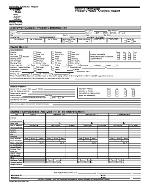 Fillable Online Form Northern Bay Appraisal Company Fax Email