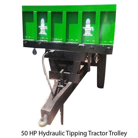 Mild Steel Hp Hydraulic Tipping Tractor Trolley For Agriculture