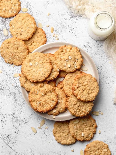 Crispy Almond Oatmeal Cookies Cookin With Mima