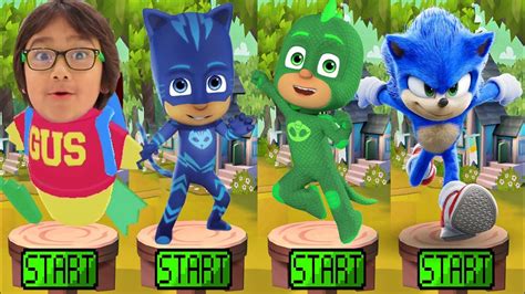 Tag With Ryan Vs Pj Masks Heroes Vs Sonic Dash Gekko Vs Catboy Vs