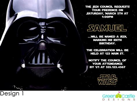 FREE Star Wars Birthday Party Invitations Templates | FREE Invitation ...