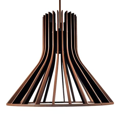 Lámpara colgante tipo candelabro de madera con E 27 35 x 33 cm