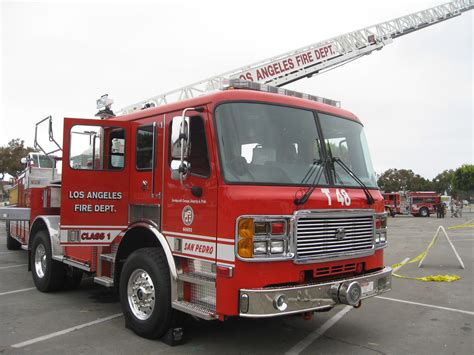 American LaFrance Ladder Fire Truck LAFD Los Angeles Fire Flickr