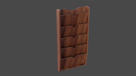 Wooden Wall File Holder 3D Model - TurboSquid 2230783