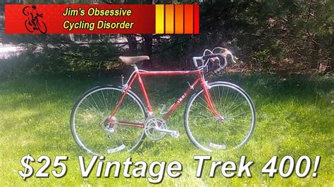 1984 Trek 400 Road Bike Review Vintage Steel Road Bike For 25 Youtube