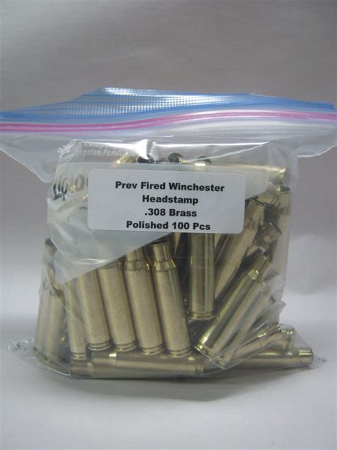 Prev Fired Polished Winchester Headstamp 308 Win Cases 100bag