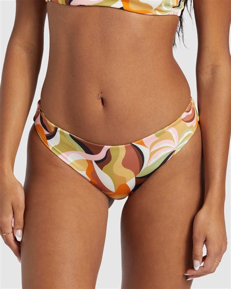 Billabong Return To Paradise Rev Low Rider Bikini Bottoms Multi