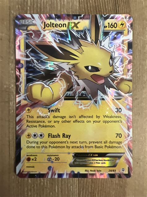 Jolteon Ex 2883 Ultra Rare Holo Generations Set Tcg Pokemon Card