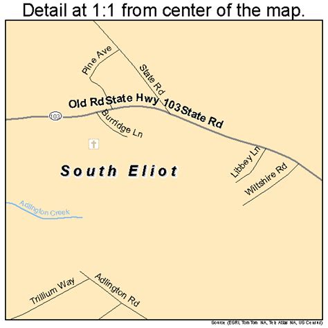 South Eliot Maine Street Map 2370660