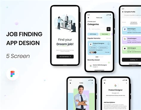 Jobile Job Finder App Ui Kit High Quality Job Finder App Ui Kit Artofit