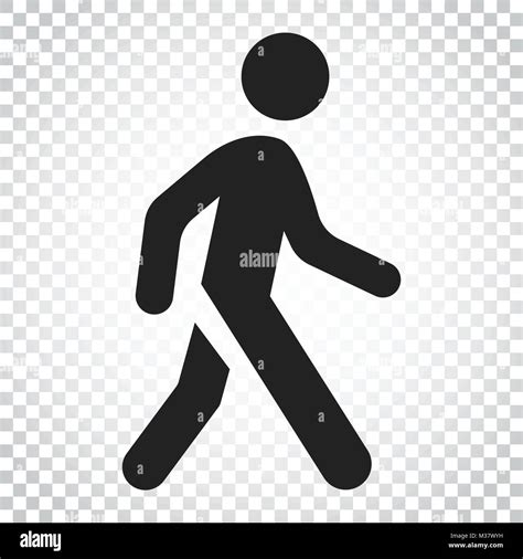 Walking Man Vector Icon People Walk Sign Illustration Business