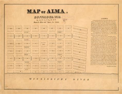 map  alma buffalo county wisconsin section