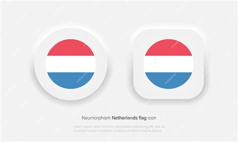 Premium Vector Netherlands Circle Button Flag National Symbol Icon