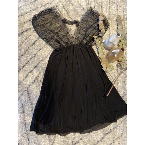 Ready Stock Notti Sexy Black Nightwear Plus Size Lingerie Set Shopee Malaysia