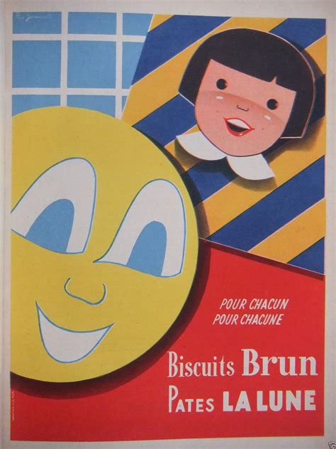 Publicit Biscuit Brun Pates La Lune Pour Chacun Pour Chacune Ad