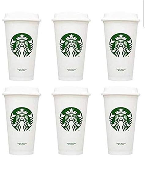 Starbucks Reusable Cups Recyclable Grande Oz Plastic Travel To Go