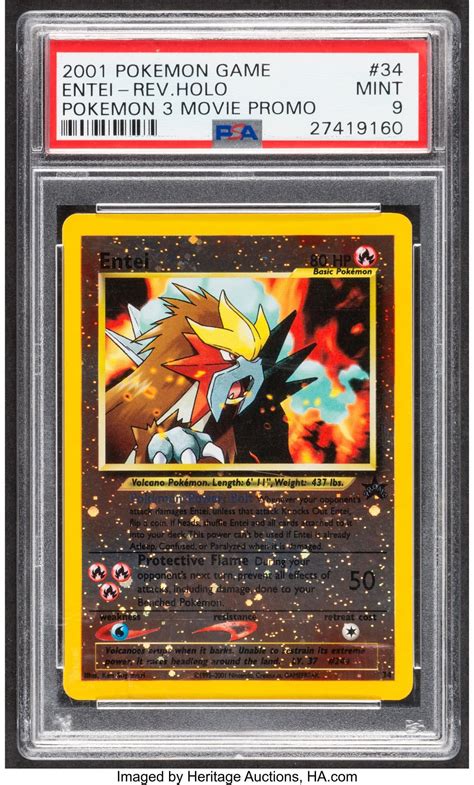 Pokémon TCG Black Star Promo Entei Card Up For Auction At Heritage