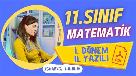 11 Sınıf Matematik 1 Dönem 2 Yazılı Sınava Hazırlık PDFTÜM