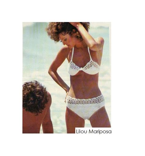 Crochet Bikini Pattern Vintage S Crochet Swimsuit Pattern Etsy