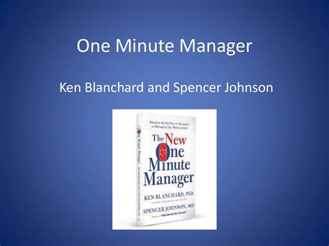 One Minute Manager Book review