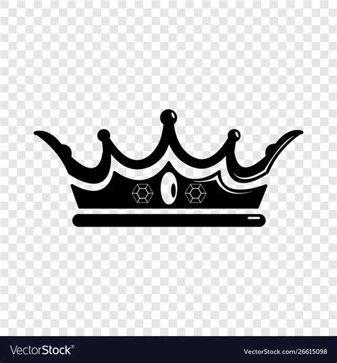 Princess crown icon simple black style Royalty Free Vector