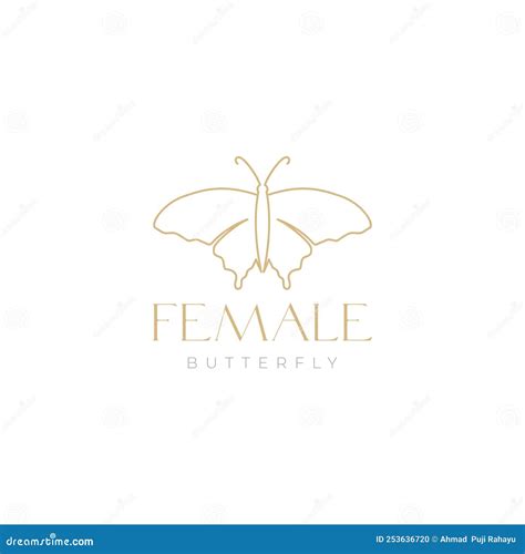 Beautiful Aesthetic Butterfly Logo Design Stock Vector Illustration Of Blossom Love 253636720