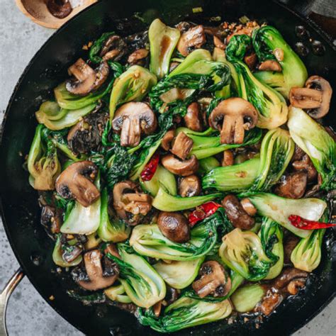 Bok Choy And Mushroom Stir Fry Omnivore S Cookbook