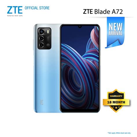 ZTE Blade A72 3GB 2GB Fusion RAM 64GB Shopee Malaysia