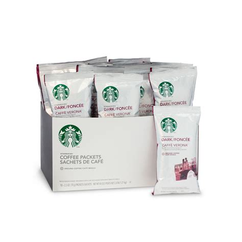 Starbucks Caffe Verona Box Of 18 Ground Coffee Packets