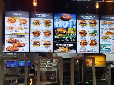 Menu At Carl S Jr Restaurant Playa Del Carmen