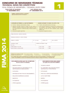 Fillable Online Concurso De Novedades Tcnicas Fax Email Print Pdffiller