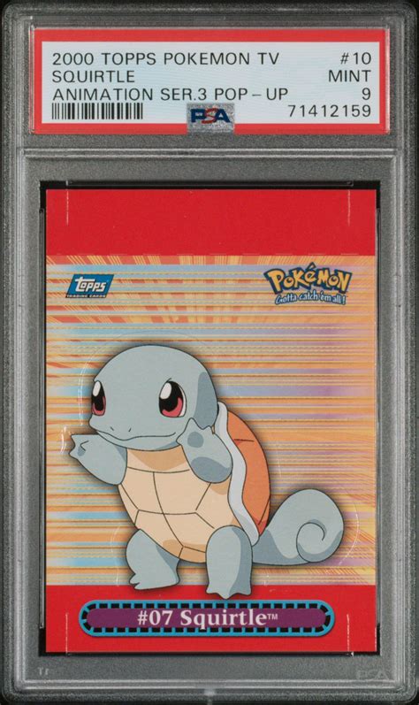 Topps Pokemon Tv Animation Series Pop Up Squirtle Psa