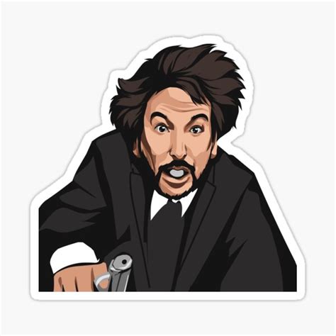 Hans Gruber Falling From Nakatomi Plaza Sticker For Sale By