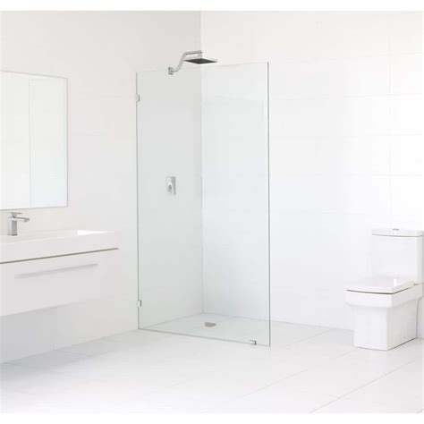 30 In X 78 In Frameless Fixed Panel Shower Door In Chrome Without Handle Gw Sfp 30 Ch The