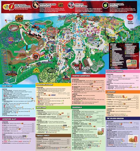 Great Adventure History 2017 Theme Park Map