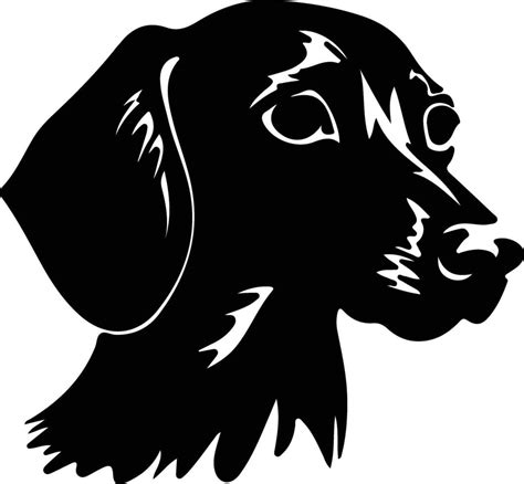 Dachshund silhouette portrait 38489997 Vector Art at Vecteezy